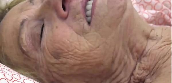  ugly hairy 90 years old mom rough fucked